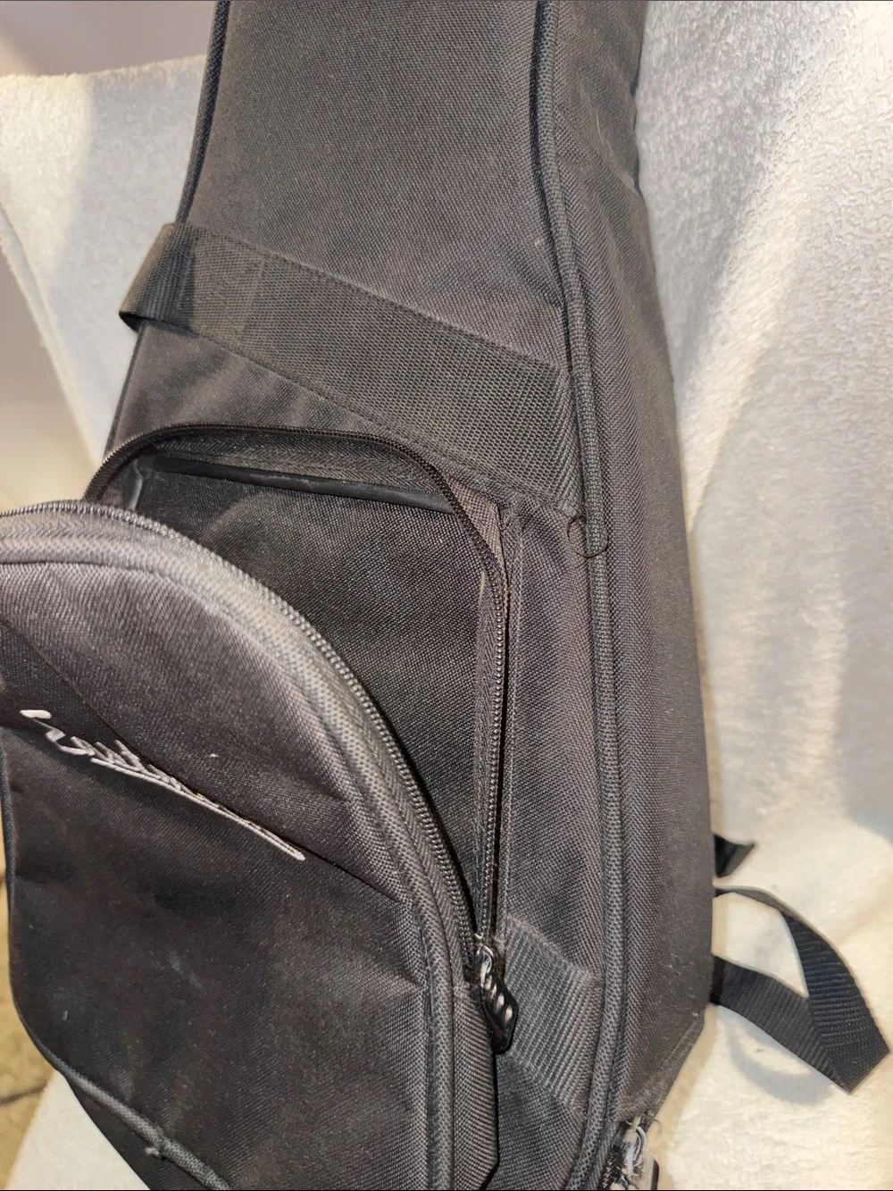 Black Padded Mandala/ Violin Gig Bag with Front Accessory Pocket